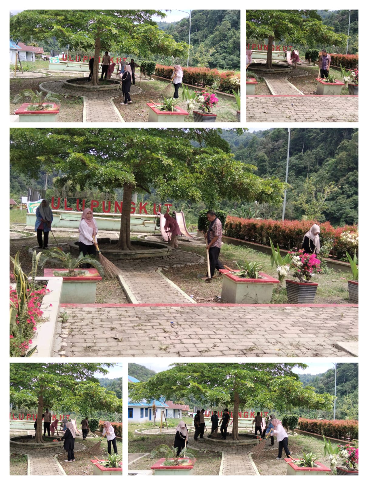 Corvee/Kerja Bakti Kantor Camat Ulu Pungkut